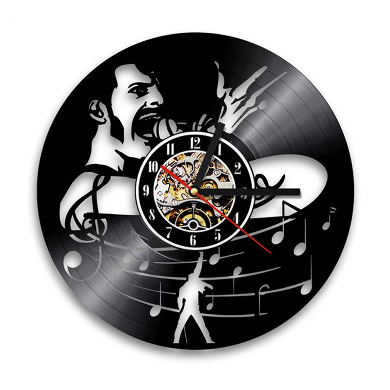GH queen рок-группа настенные часы современный дизайн Музыкальная Тема классические виниловые пластинки часы настенные часы искусство домашний декор подарки для музыканта