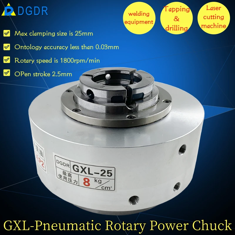 Pneumatic Tapping Machine Chuck For Cnc Lathe Welding Equipment Rotary
