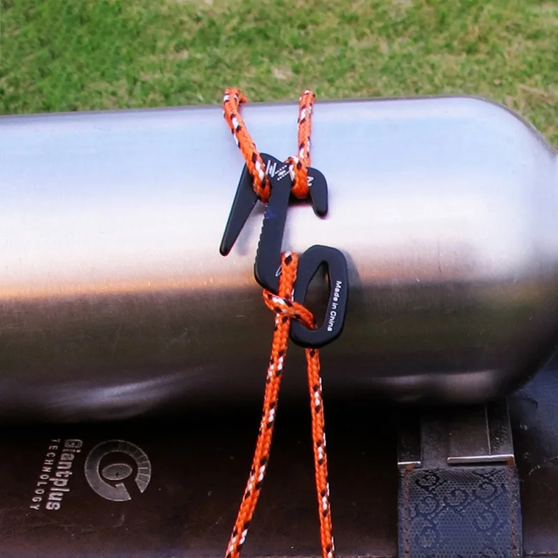 Camping Hiking 9-type Tent Wind Rope Buckle Adjuster Traveling Luggage Tie Clip Adjust Rope Buckle Tent Wind Rope Stoppers Black