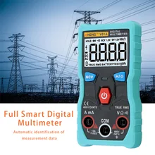 Multímetro Digital DC AC voltímetro, medidor de corriente con prueba de continuidad de diodo, automático, multifunción, antiquemaduras S7