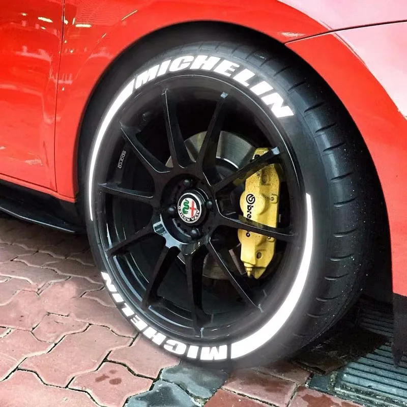 

Car Tire Letter Sticker 3D English Letter Blade Number Tire Sticker Personalized Modification Sticker