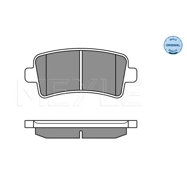 Колодки дисковые задние Opel Insignia all 08 MEYLE 025 244 2116/