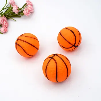 

Pet Toy 6.5cm Sound Making Small Basketball Small and Medium Dog Molar Pedigree Vinyl Toy Ball