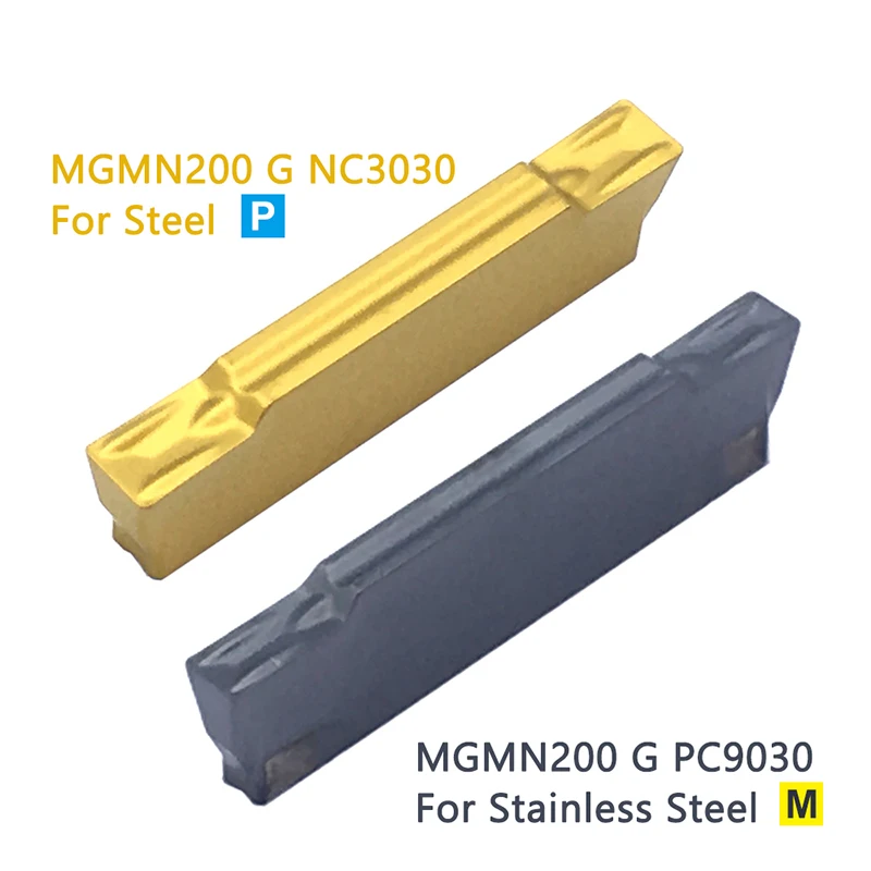 Токарный резец карбидная вставка для пазов 10 шт MGMN200 G NC3030 PC9030 2 мм MGMN 200