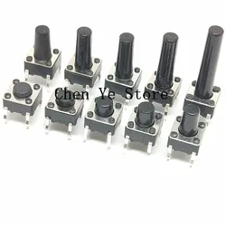 Free Shipping1000PCS 6*6*7H Tact Switch Tactile Push Button Switch Height 7MM 6X6X7MM DIP 4Pin micro switch 6x6