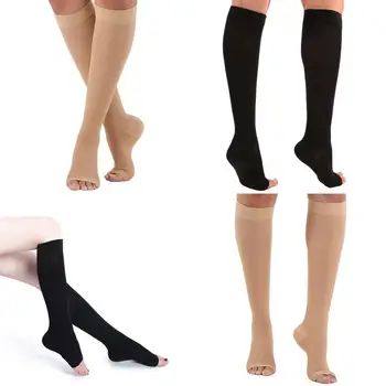 

Medical Compression Socks Support Varicose Veins Open Toe 18-21mmHg for Running,Athletic,Medical,Varicose Veins Travel Unisex