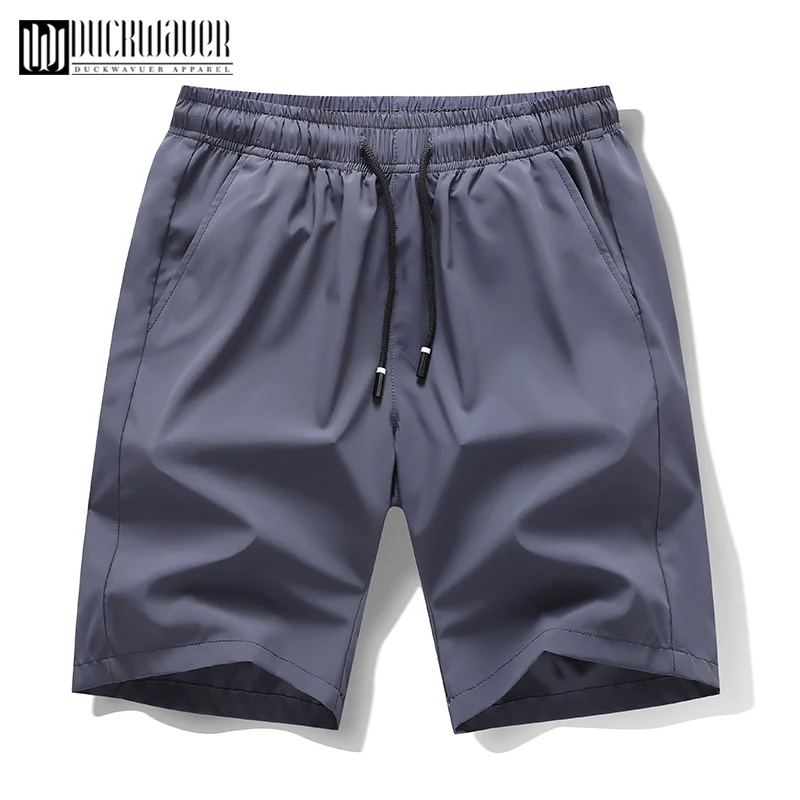 Duckwaver-Pantalón corto cómodo y transpirable para hombre, pantalones cortos informales con bolsillos, para trabajar en la playa, talla grande 5XL