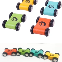 

4pcs Track Toy Car Children's Wooden Scooter Toy for Sliding Racing Toy Replacement Ramp Race Car Toy Gift for Baby Boys