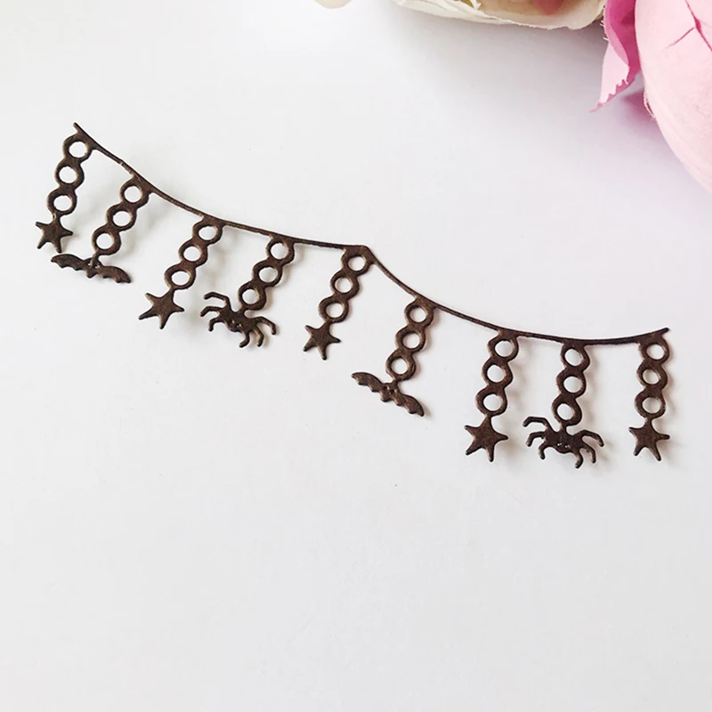 

2020 New Arrival Halloween boder Metal cutting dies stencil spider bat Decoration DIY Scrapbooking Scrapbook Paper Photo Album