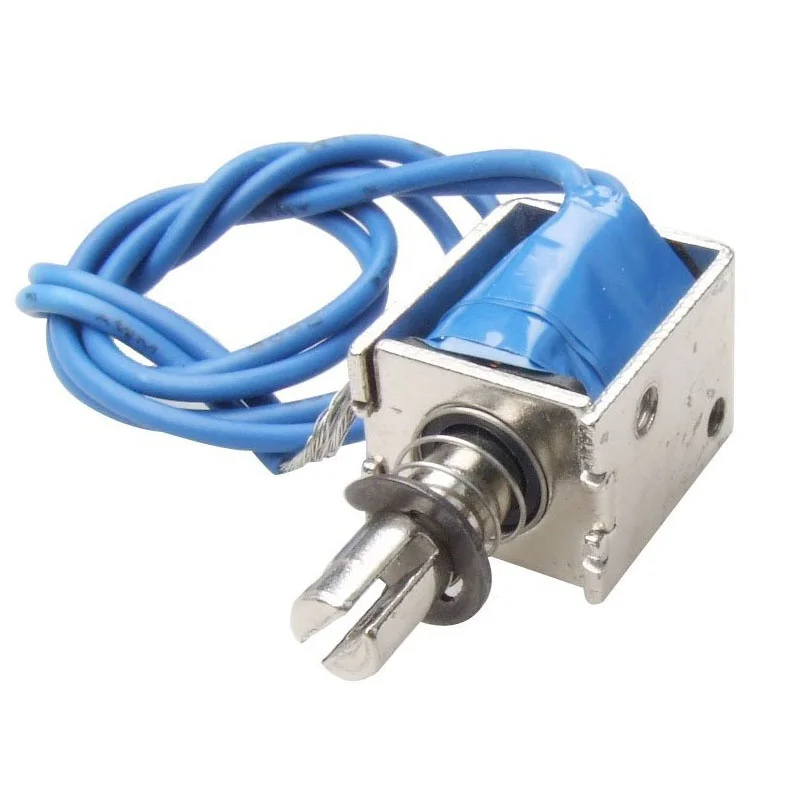 

DC12V Push Type Open Frame Solenoid Electromagnet Actuator 10mm 4N