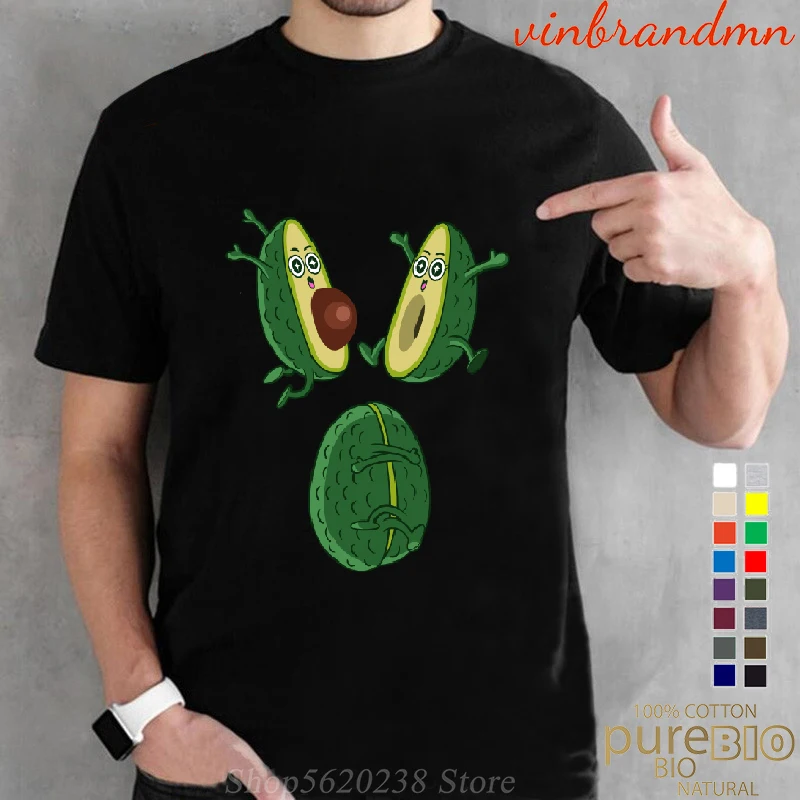 Summer Casual Short Sleeve Top Tee Avocado Fusion Unisex Shirts Cartoon Print T Shirt Drop shipping Brand apparel | Мужская одежда