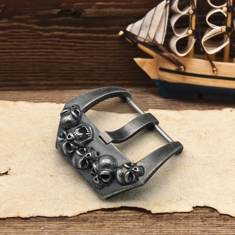 

Deployment 925 sterling silver retro classic style pin band watch buckle for watch strap