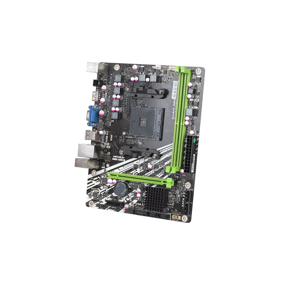 MAXSUN Challenger a320m-vh R2.0 AMD Материнская плата AM4 mATX двухканальная DDR4 1000M LAN SATA3.0 USB3.1 VGA HDMI