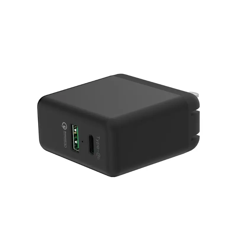 2 2 порта 36 Вт USB-C PD быстрое зарядное устройство домашний дорожный настенный зарядный адаптер со складной Американский штекер для iPhone samsung Galaxy мобильного телефона