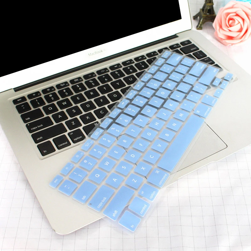 Пылезащитная крышка клавиатуры США для MacBook Pro 13 15 дюймов с сенсорной панелью силиконовая клавиатура для ноутбука A1707 A1706