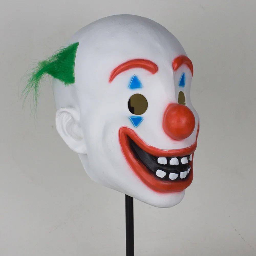 Clwon Joker Joaquin Phoenix Latex Mask Cosplay Props PVC Batman Halloween Masks The Joker Arthur Fleck