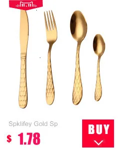 Spklifey Dinnerware 5 Pecs/set Cutlery Set Fork Spoon Stainless Steel Spoon Cutlery Fork Stainless Steel Dinnerware Set