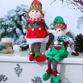 

Merry Christmas Elf Doll Toys Home Ornaments For Kids Gift Birthday Decoration Plush Doll Toy Soft Cute Decoration