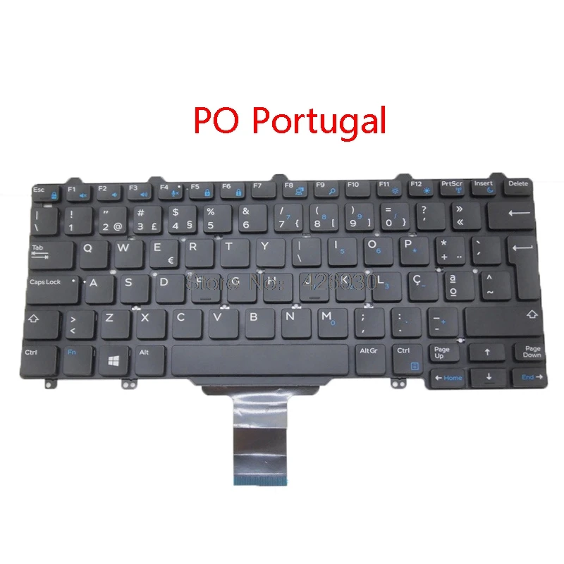 Ноутбук США Великобритания JP LA SL GR клавиатура для DELL 7350 E5250 E5270 E7250 E7270 E7450 E7470 3160 3150