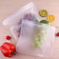 Горячая продажа 14 пакет многоразовое хранилище сумки, экологически чистые многоразовые сумки герметичный морозильник Ziplock пакеты для