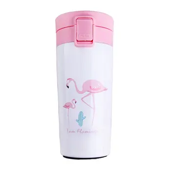 

Fashion Creative Flamingo Stainless Steel Vacuum Flask Vacuum Business Cup Portable Cup Couple Student Cup