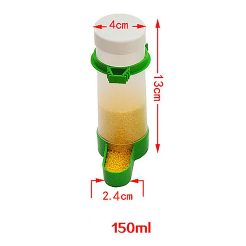 

Bird Pet Drinker Feeder Waterer Clip For Aviary Budgie Cockatiel 60/90/140/150ml