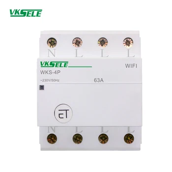 

WIFI circuit breaker WKS-4P 63-80A Intelligent circuit breaker DIN rail MCB