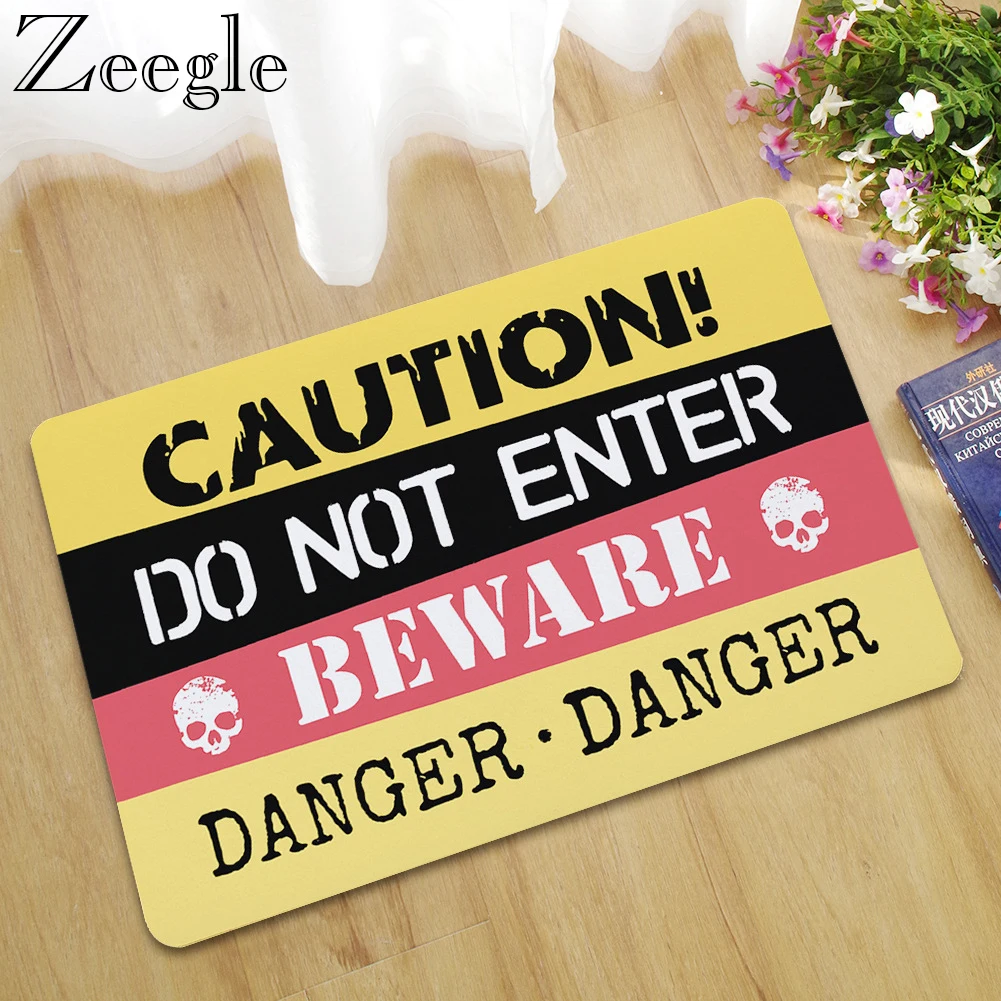 Zeegle Rubber Floor Mat Waterproof Outdoor Carpet Kitchen Rug Washable Living Room Carpet Indoor Mat Hallway Rug