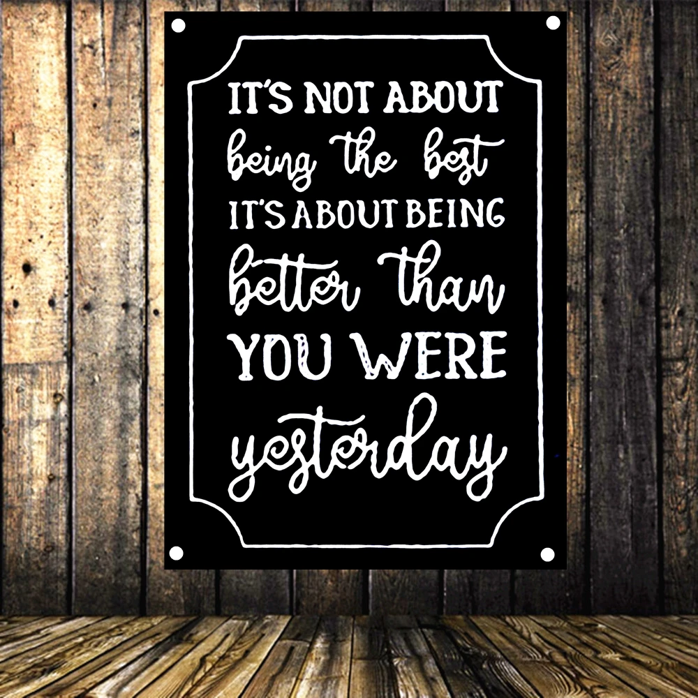 Motivational Flag &amp Banner for Students Inspirational Tapestry Classroom Posters with Inspiring Quotes Chalkboard Design H1 | Дом и сад
