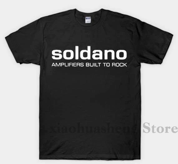 Soldano усилители футболка с логотипом унисекс короткий рукав вырез лодочкой черный