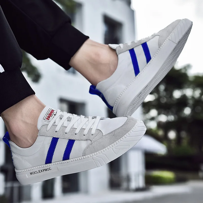 

Fashion Outdoor Summer Casual Men Leather + canvas Shoes Lace Up Driving Moccasin Men Soft Breathable Men Loafers shoes