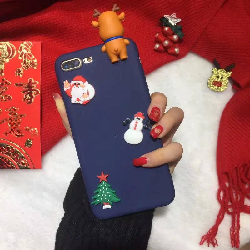 Blue03 Чехол для samsung Galaxy M20 M10 A10 A70 A7 A60 M40 A50 A30S A50S 3D, с принтом «Олень», кукла с Рождеством Санта Клаус Снеговик чехол - Цвет: Blue03