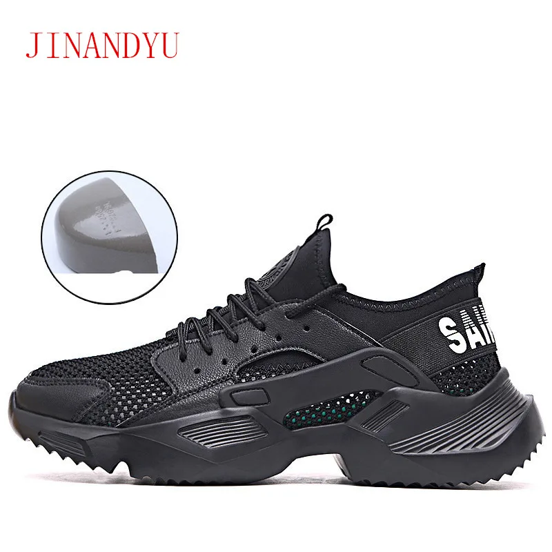 

Mesh Steel Toe shoes Work Safety Shoes Ultra-light Soft Bottom Men Breathable Anti-smashing Safety boots Fashion Work Boots