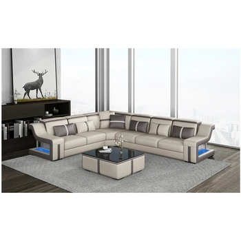 

hot sale new design living room indoor sectional leather sofa