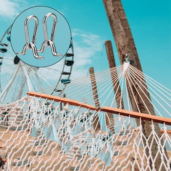 

New-Hammock Hanging Kit Heavy Duty Stainless Steel Hammock Accessories Load Capacity for Installation Of Hammocks, Hammock Chair