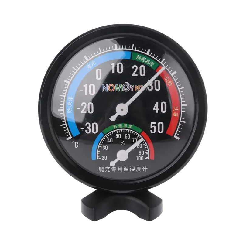 Termómetro de temperatura para reptiles, higrómetro de humedad, medidor de Vivarium, suministros de tanque