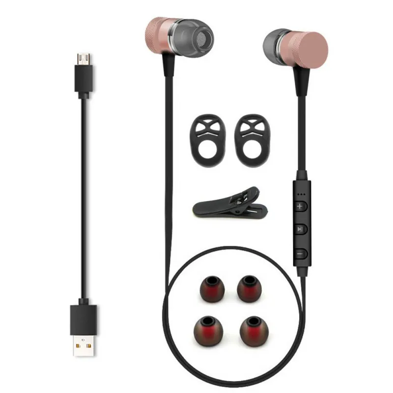M98 Спортивные Bluetooth Наушники Металлические Магнитные стерео звуковые наушники usb зарядка для iPhone SamSung Xiaomi