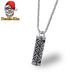 

Cylinder Pendant Necklace Men Hiphop Rock Street Culture Titanium Stainless Steel Necklace Classic Fashion Man Jewelry Gift