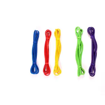 

2080*4.5*6.4mm Rubber Elastic Fitness Body Building Resistance Bands Basketball Training Gym Exercise Home Pilates Power