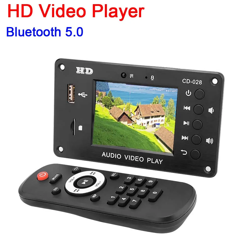 Цифровой HD видео плеер с ЖК-дисплеем Bluetooth 5 0 стерео аудио ресивер FLAC WAV APE MP3