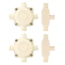 2 шт. 3 way/4 способа специальный Водонепроницаемый распределительная коробка для подводные фонари/фонтаны 9,8 мм провод Диаметр инструмент