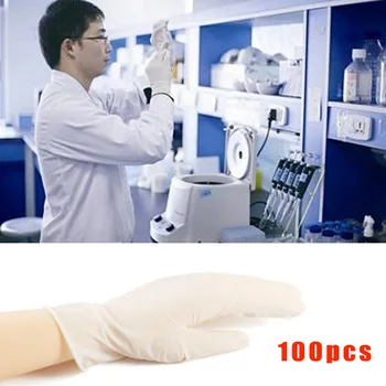 

100pcs Dental Disposable Gloves Lab Home Cleaning Work Comfortable Smooth Latex Reducing Hand Fatigue Humanized