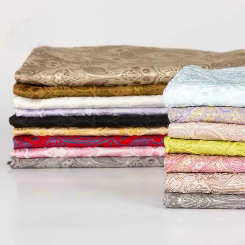 

Cashew flowers Paisley pattern tapestry satin brocade jacquard fabric DIY sewing Pillow cushions cloth Clothing fabrics