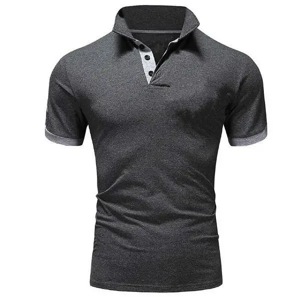 Ropa de Hombre Polo 5xl hombres casual Delgado transpirable Polo de verano 10 цветов Hombre sólido manga corta