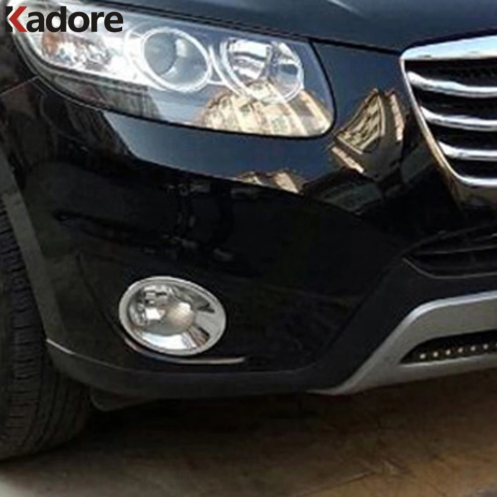 Подходит для Hyundai Santa Fe 2010 2011 2012 ABS хромированный передний противотуманный