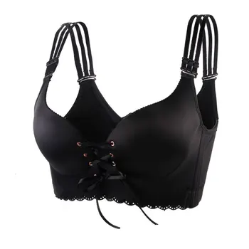 

Plus Size Sexy For Women Bra Push Up Lingerie Bralette Big Large Cup B C D E Cup Underwear Sexy Unlined Plunge Deep V Seamless