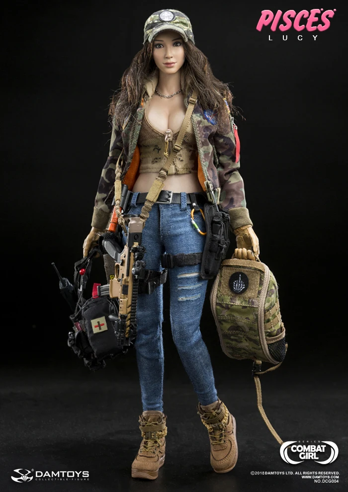 Плотина игрушки DCG003 DCG004 1/6 битва девушка рыбы Нана/LUCY 12 дюймов Коллекционная Фигурка солдата