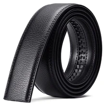 

Headless Men's Belt With Automatic Buckle Two-Layer Cowhide Belt High-Quality Flexible Luxury Designer Brand Casual Trendy Belt
