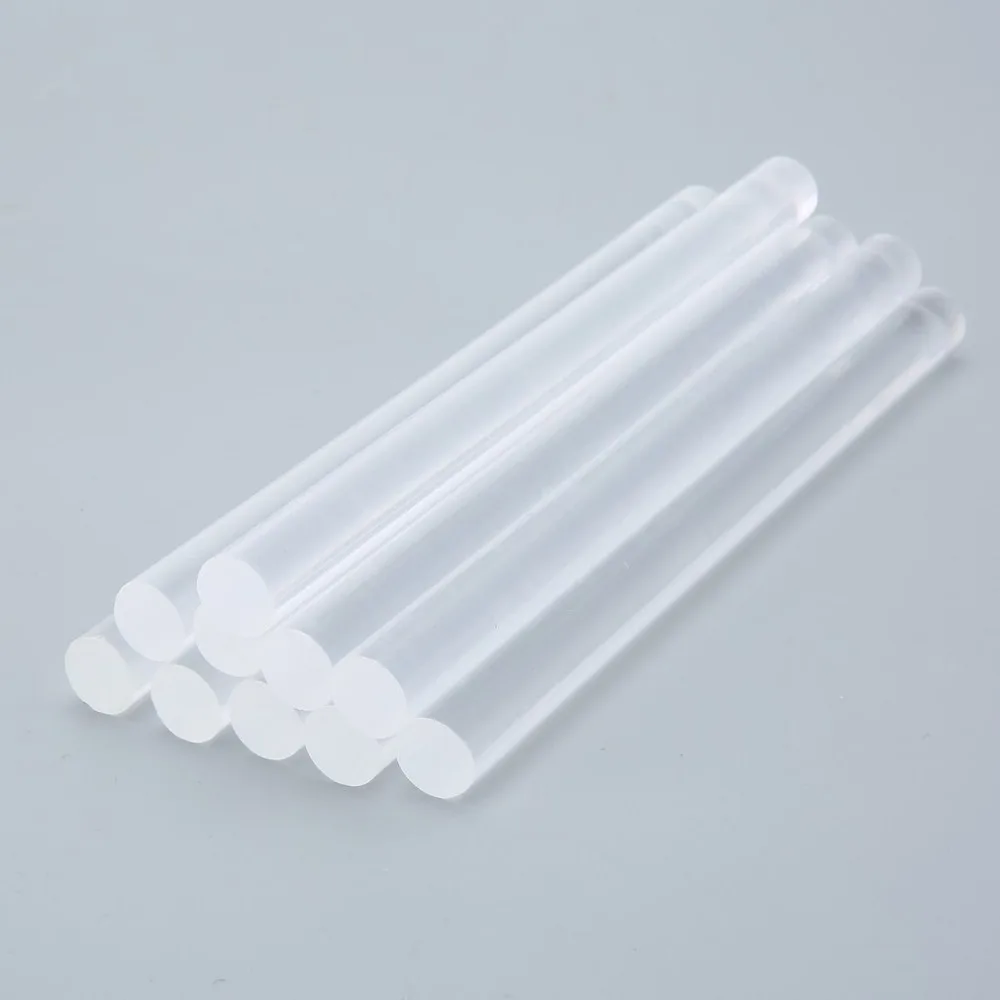 RJ 10Pcs 11mm Colorful Hot Melt Glue Sticks For Electric Glue Gun Craft DIY Hand Repair Accessories Adhesive Sealing Wax Stick