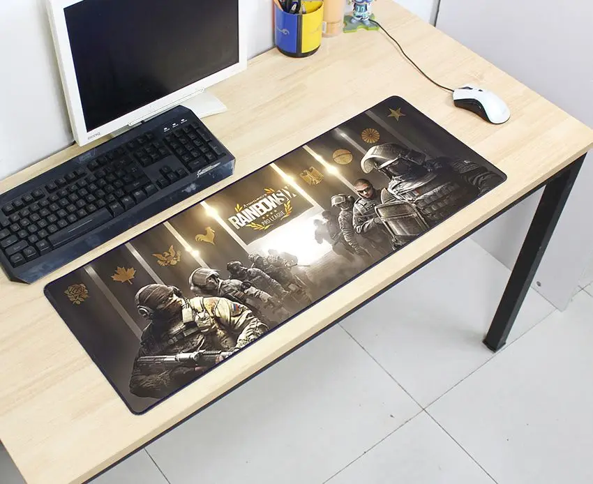 size 800x300x2mm Rainbow Six Siege коврик для мыши 800x300x2 мм Коврик Для Мыши Компьютерный коврик для мыши Лидер продаж игровой коврик для мыши геймер для клавиатуры коврики для мыши - Цвет: size 800x300x2mm